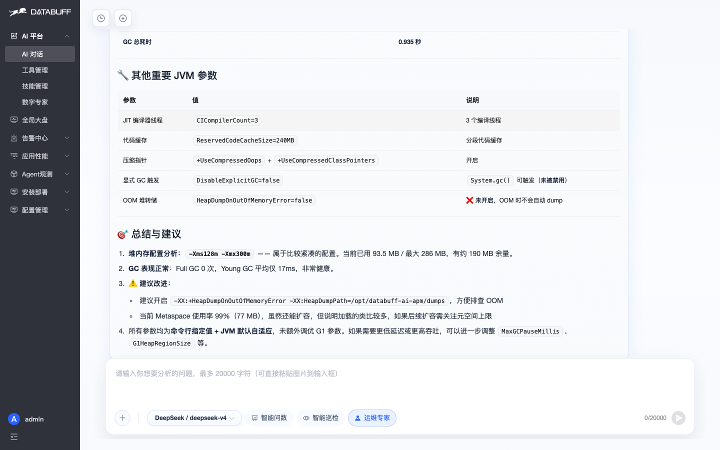 运维专家给出 JVM 参数结论