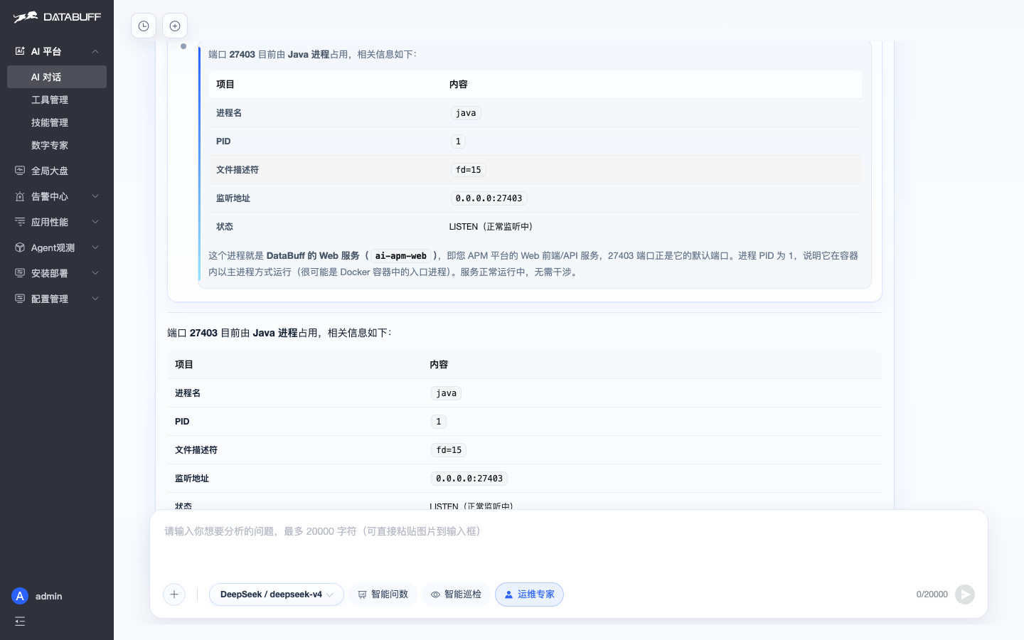 运维专家给出端口占用结论