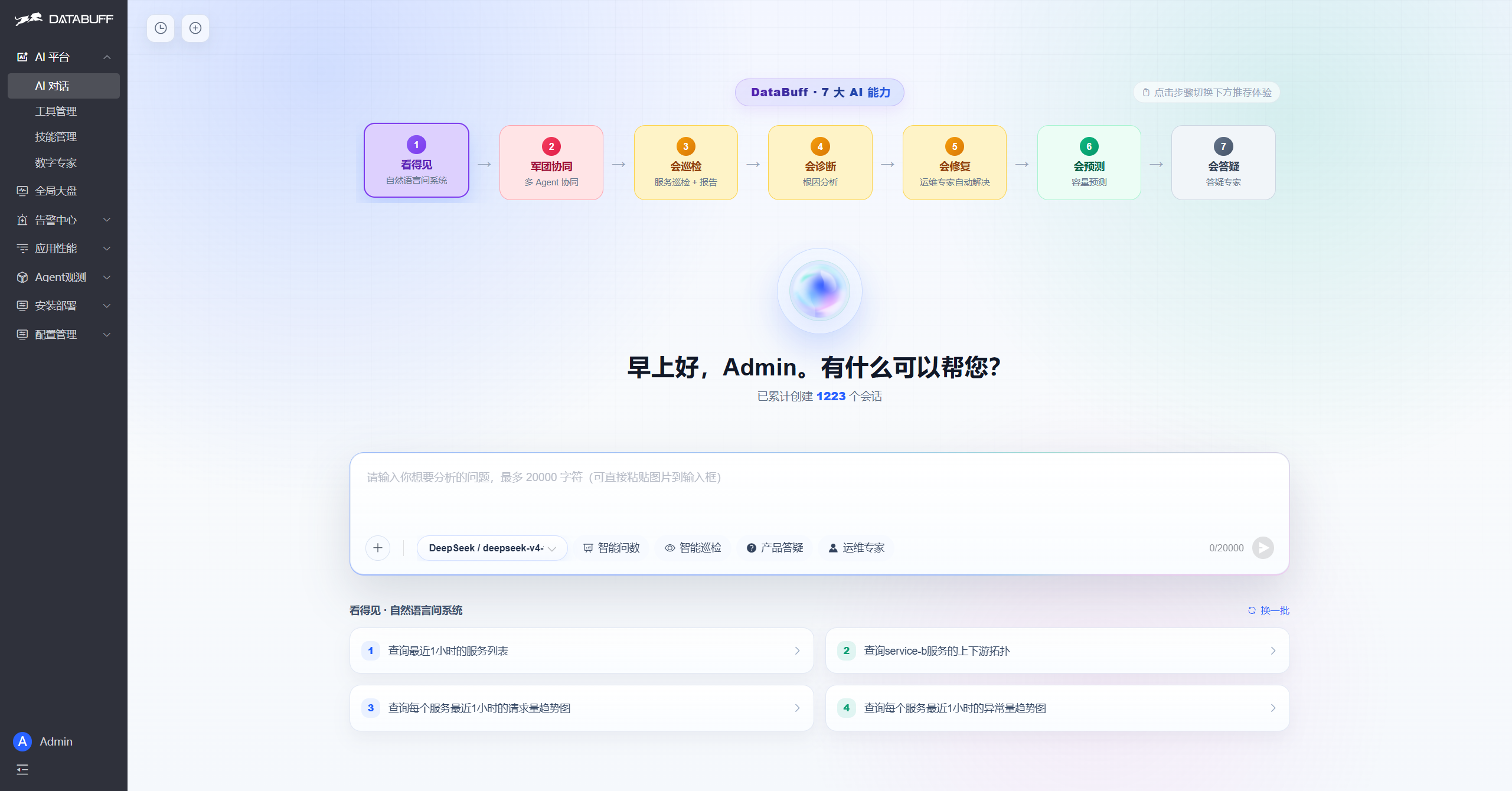 DataBuff AI chat and querying entry
